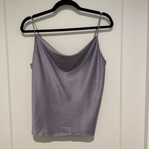 Dynamite purple satin blouse